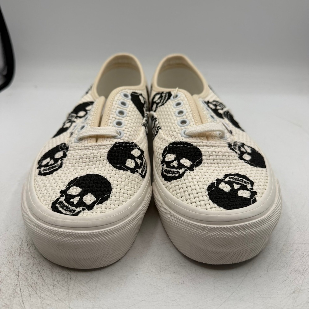 VANS Anaheim Factory Authentic 44 DX Needlepoint Skulls Shoes Mens 8 Womens 9.5 - Picture 4 of 11